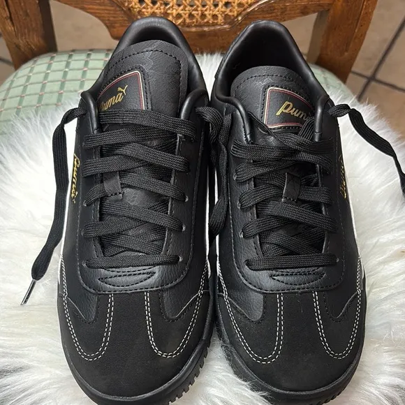 Puma Black Sneakers Sleek Low-Profile Design