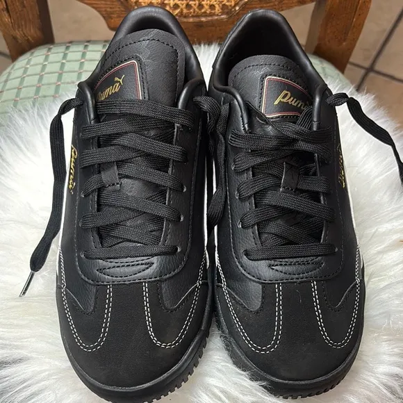 Puma Black Sneakers Sleek Low-Profile Design