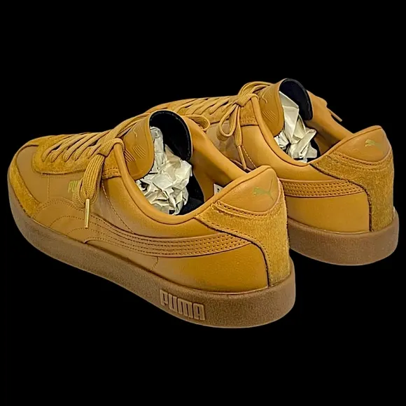 PUMA Club II Era Sneakers - Caramel (Brown/Tan) | Mens Size 12 | Suede &amp; Leather