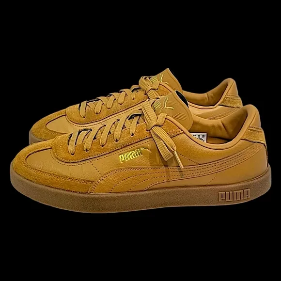 PUMA Club II Era Sneakers - Caramel (Brown/Tan) | Mens Size 12 | Suede &amp; Leather