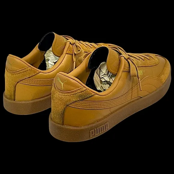 PUMA Club II Era Sneakers - Caramel (Brown/Tan) | Mens Size 12 | Suede &amp; Leather