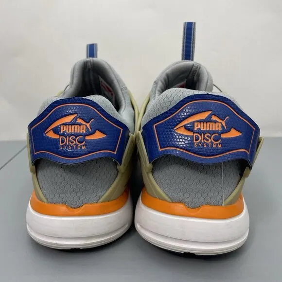 Puma Disk System Sneakers Shoes Athletic Training Tan Gray Mens 12