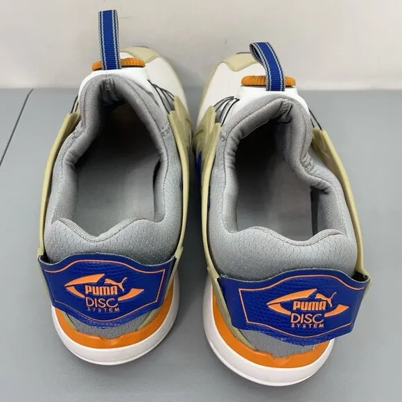 Puma Disk System Sneakers Shoes Athletic Training Tan Gray Mens 12