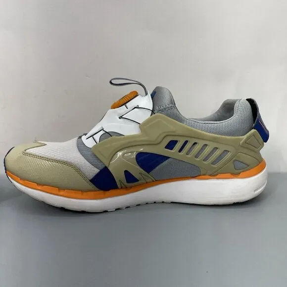 Puma Disk System Sneakers Shoes Athletic Training Tan Gray Mens 12