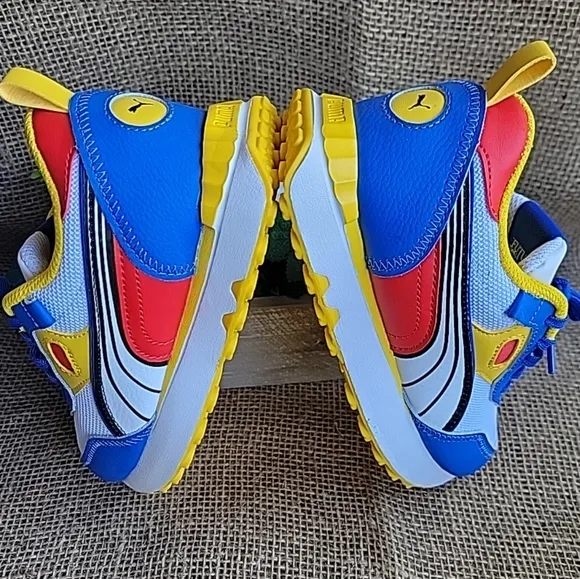 Puma Kids Shoes - Blue and Yellow
