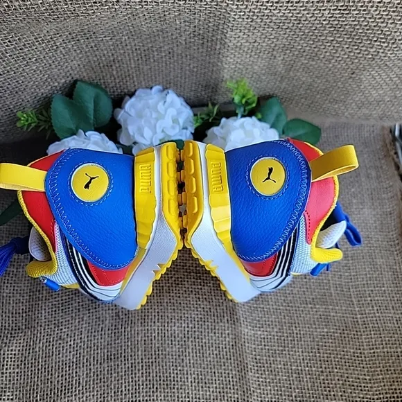 Puma Kids Shoes - Blue and Yellow