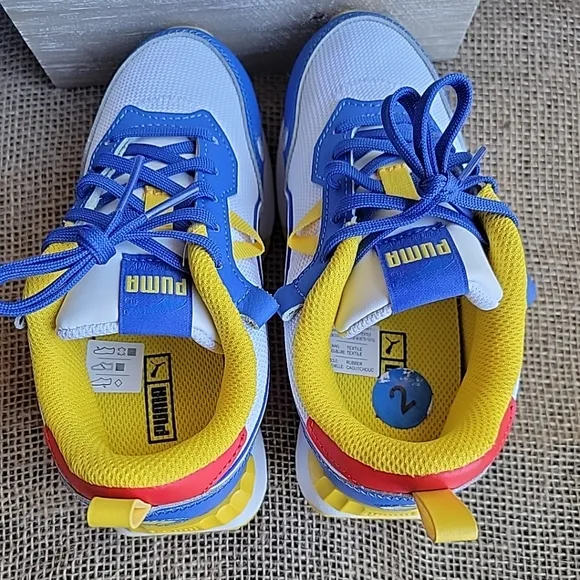 Puma Kids Shoes - Blue and Yellow