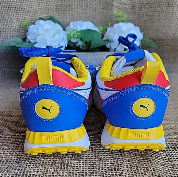 Puma Kids Shoes - Blue and Yellow