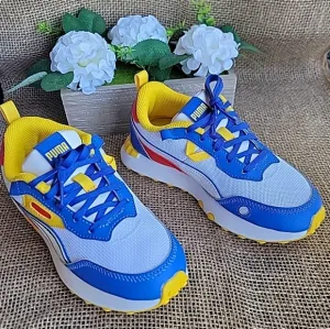 Puma Kids Shoes - Blue and Yellow