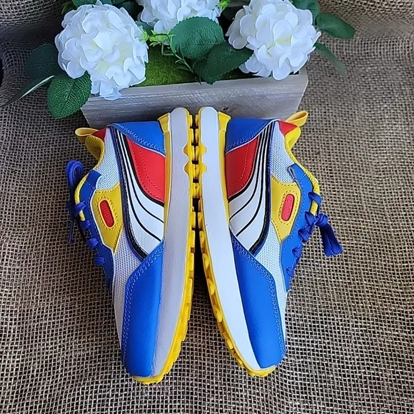 Puma Kids Shoes - Blue and Yellow