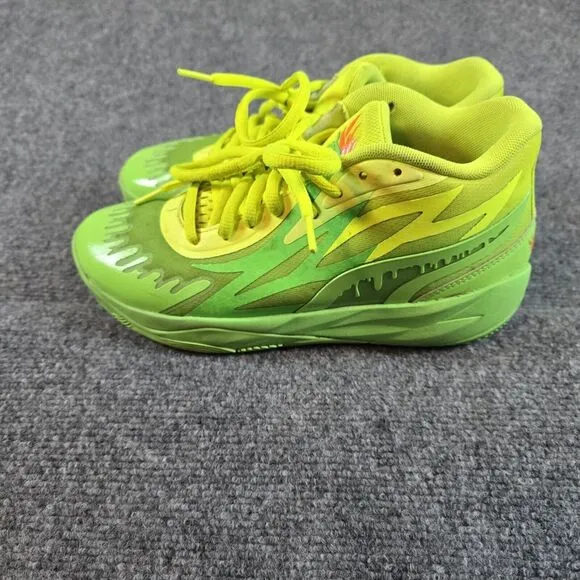 Puma LaMelo Ball MB.02 Nickelodeon Slime GS‎ Size 7Y Kids Shoes 377610-01