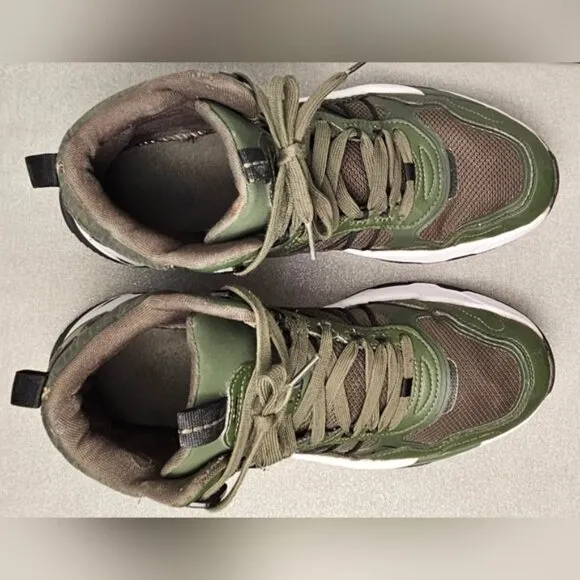 PUMA Mens Trinity Mid Hybrid Lace Up Sneakers Casual - Green