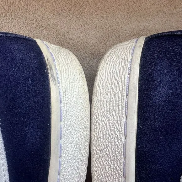 Puma Navy Blue Suede &amp; White Classic Retro Trainer Sneakers Shoes Men’s 14