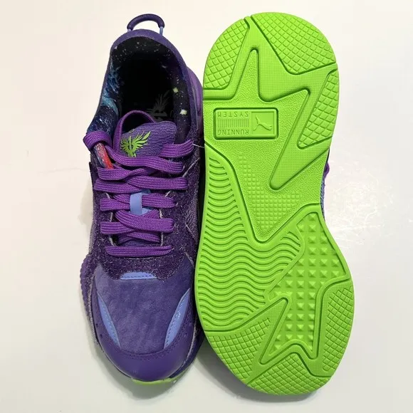 PUMA RS-X LaMelo Galaxy Training Shoes Purple Suede Size 6.5c Women’s Size 8