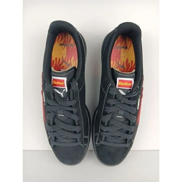 Puma Suede Classic Butter Goods Mens Shoes Size 8 Puma Black Suede Sneakers New