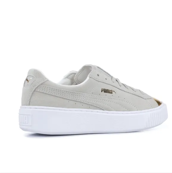 Puma Women's Gold and Tan Sneakers