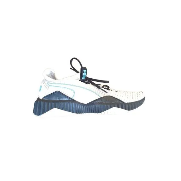 Puma Women's Defy Trainer Shoes Lace Up Athletic Black White Size 8