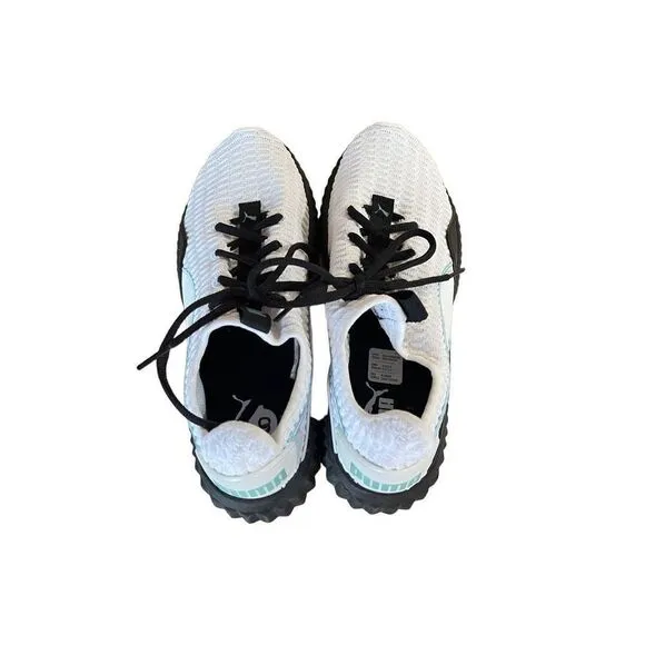 Puma Women's Defy Trainer Shoes Lace Up Athletic Black White Size 8
