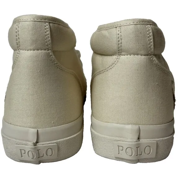 Ralph Lauren Polo Mens Size 11 Sand Canvas Keaton Chkka Sneakers Shoes Chukka