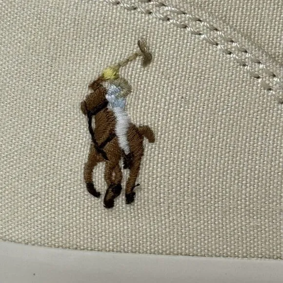Ralph Lauren Polo Mens Size 11 Sand Canvas Keaton Chkka Sneakers Shoes Chukka