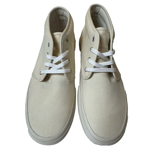 Ralph Lauren Polo Mens Size 11 Sand Canvas Keaton Chkka Sneakers Shoes Chukka