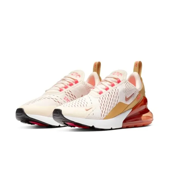 RARE •Nike Air Max 270• Light Cream Terra Blush Gold