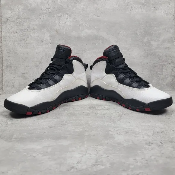 Rare Retro Jordan 10 Chicago Size 5y Womens 6.5 Basketball Sneakers 310806-100