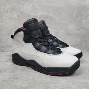 Rare Retro Jordan 10 Chicago Size 5y Womens 6.5 Basketball Sneakers 310806-100