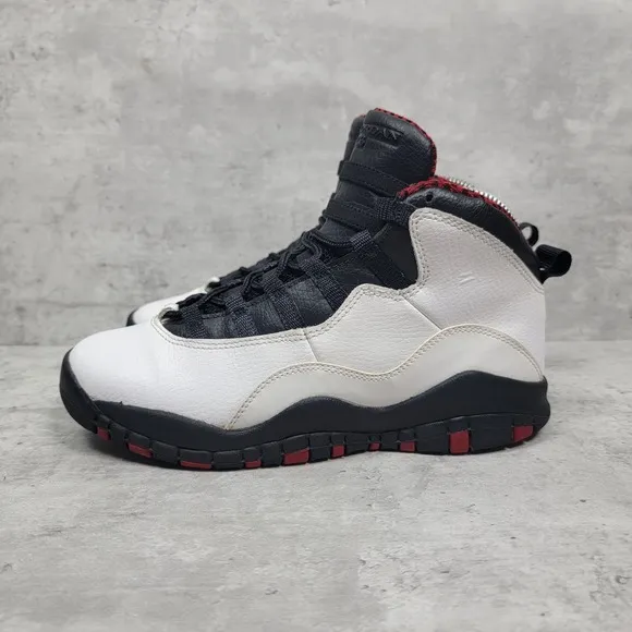 Rare Retro Jordan 10 Chicago Size 5y Womens 6.5 Basketball Sneakers 310806-100