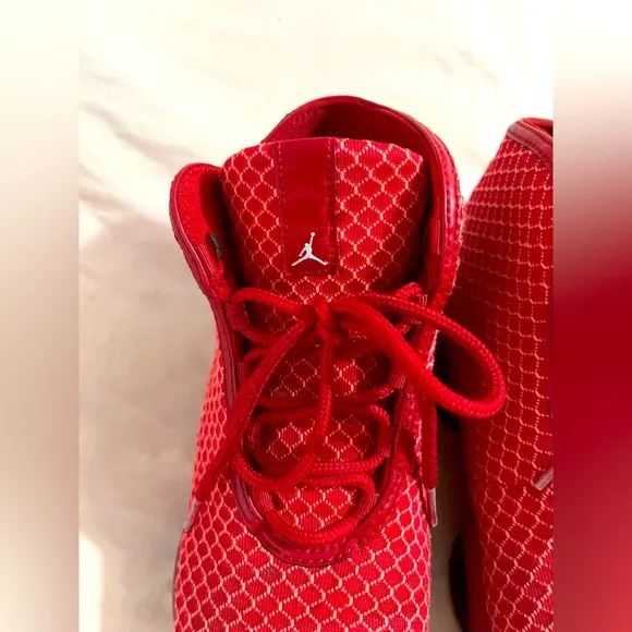 Red/ Black Tennis Shoes With Shoelaces