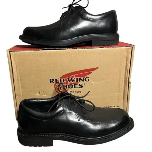 Red Wing Oxford Shoes Mens 8D Black Leather Lace Up Apron Toe Dress Business