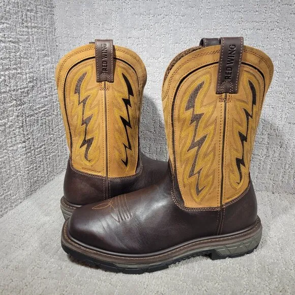 Red Wings Shoes Rio Flex Mens Size US 9 Soft Toe Waterproof 11&quot; Western Boot