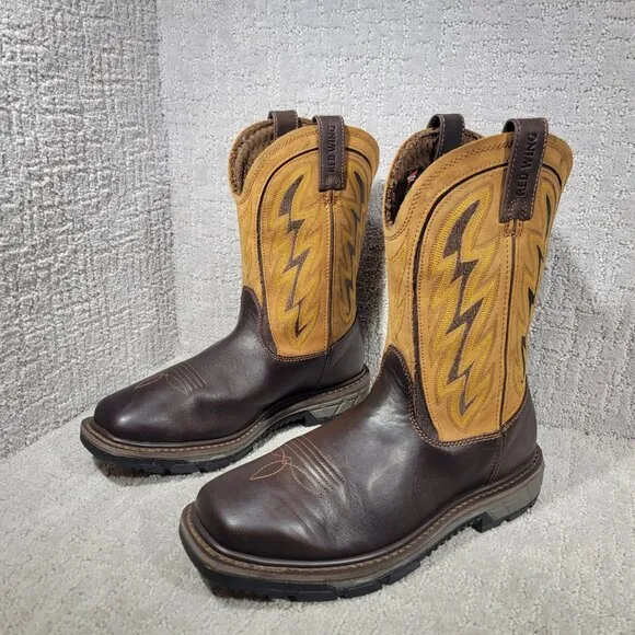 Red Wings Shoes Rio Flex Mens Size US 9 Soft Toe Waterproof 11&quot; Western Boot