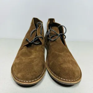 Redtape Mens Desert Boot Lace Up Shoes Size 12 Brown Leather Rubber Sole Casual