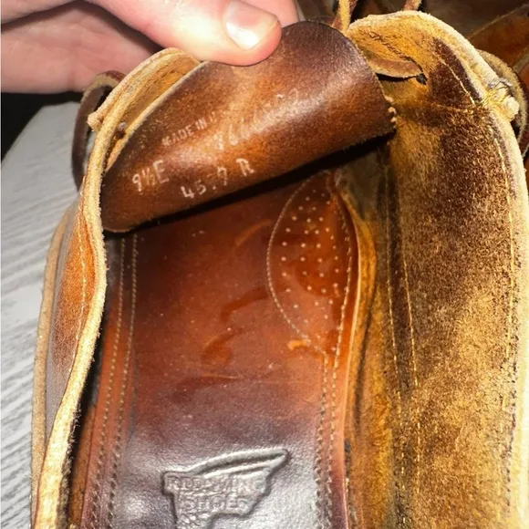 Redwing Brown Leather Men's Shoes