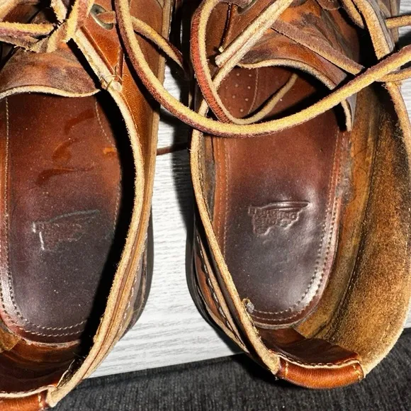 Redwing Brown Leather Men's Shoes