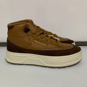 Reebok Club C Geo Mid 'Wild Brown' Tennis Sneakers-Size 8.5 NWT