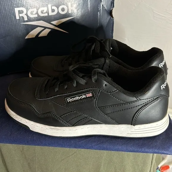 Reebok Club MEMT Work Sneaker Black Shoes Comp Toe RB 4157 M Size 9 / W Size 11
