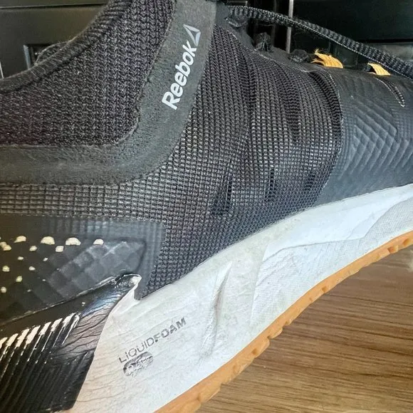 Reebok crossfit mens training shoes black size 10