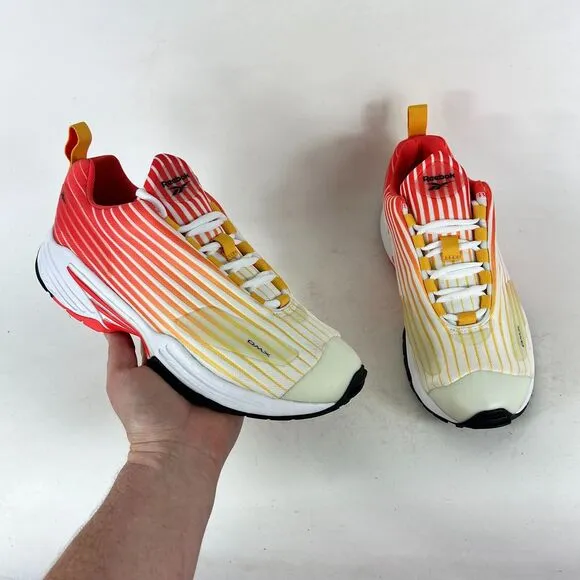 Reebok DMX Thrill Men's 6.5 Vivid Orange Lace Up Running Athletic Shoes EF7750