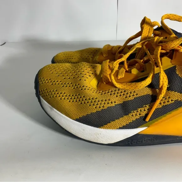 Reebok Men’s Nano X1 Rare Color Gold Yellow Training Shoes; Great Soles Size 10.