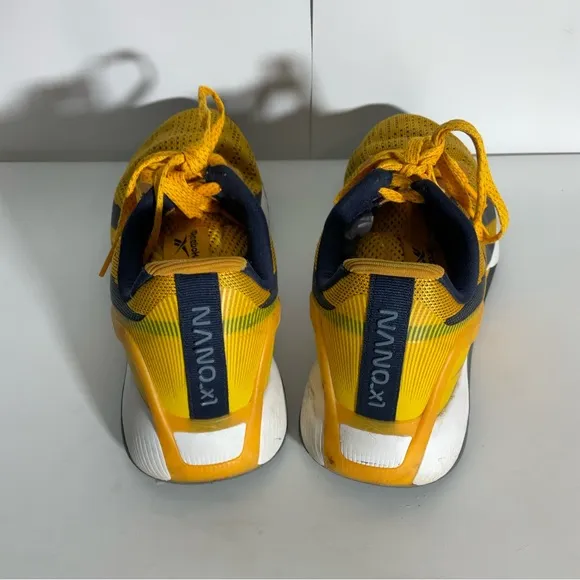 Reebok Men’s Nano X1 Rare Color Gold Yellow Training Shoes; Great Soles Size 10.