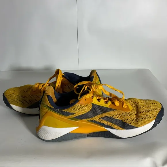 Reebok Men’s Nano X1 Rare Color Gold Yellow Training Shoes; Great Soles Size 10.