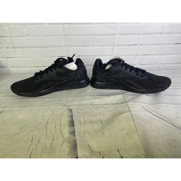 Reebok Nano X1 Womens Black Gray Pewter Training Shoes Sneakers Q46500 Size 8