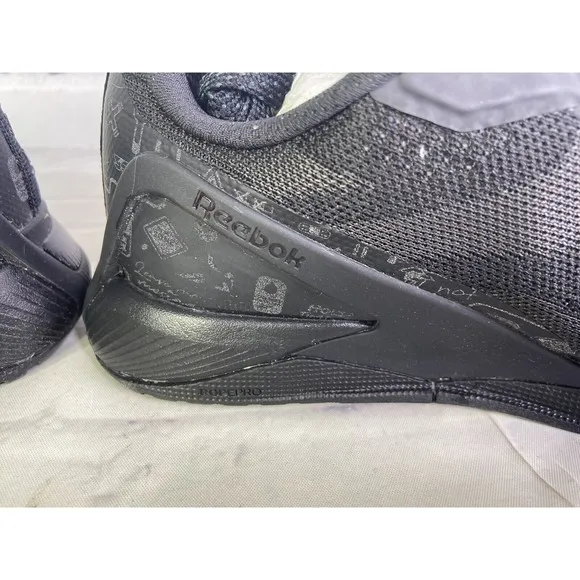 Reebok Nano X1 Womens Black Gray Pewter Training Shoes Sneakers Q46500 Size 8
