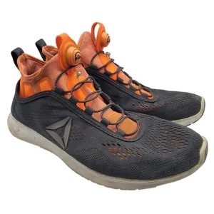 Reebok Pump Plus Tech Mens 10.5 Gray Orange Training Shoes Athletic BD5759