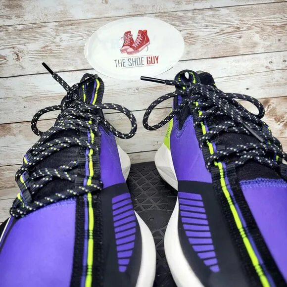 Reebok Sole Men's Size 9.5 Fury TS Purple Neon Lime Athletic Training Shoes