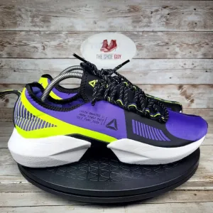 Reebok Sole Men's Size 9.5 Fury TS Purple Neon Lime Athletic Training Shoes