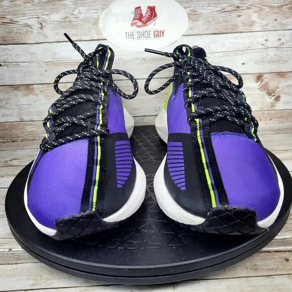 Reebok Sole Men's Size 9.5 Fury TS Purple Neon Lime Athletic Training Shoes