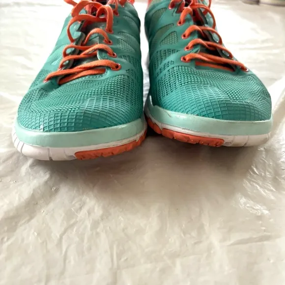 Reebok Zquick TR 3.0 training sneakers Turq Coral Athletic Shoes SZ 9.5 Worn 1X